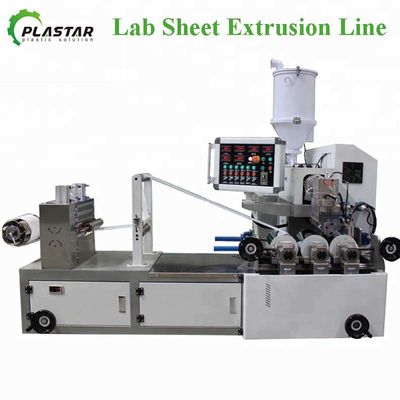 خط اکستروژن ورق پلاستیکی ماشین آلات آزمایشگاهی 200 میلی متر PP PE EVA PET